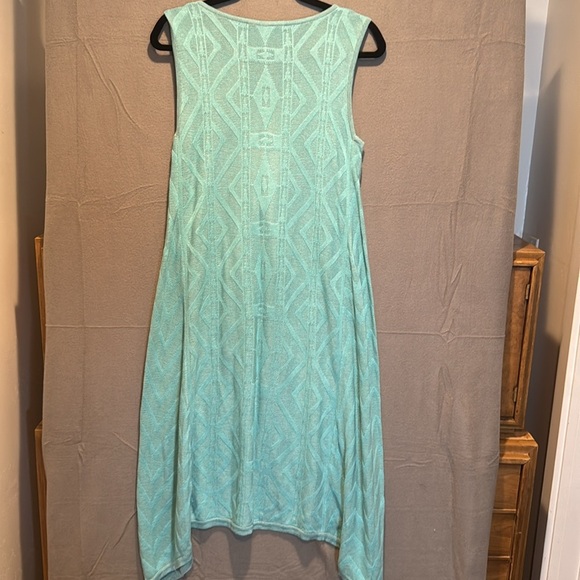 Peruvian Connection Pima Cotton Modal Knit Dress Boho Sleeveless M Midi - Picture 5 of 6